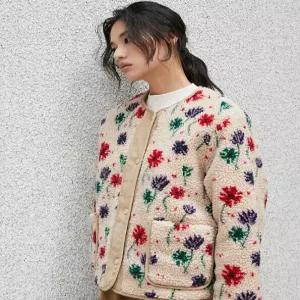 [랩][LAP] 플라워 뽀글이 퀼팅점퍼 AR4MZA63 (P003743683)