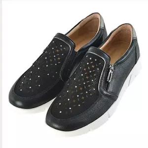 [에스콰이아][에스콰이아] 여성 경량 펀칭 슬립온 3CM(EQCSHL523BK) (P003744303)