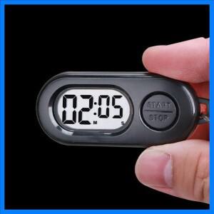 스포츠용 스톱 타이머 시계 키체인 포켓 사이즈 장식 디지털 카운트다운 시계 요리 훈련용 액세서리