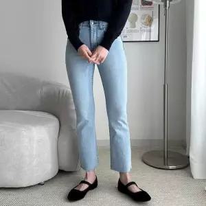 빅사이즈 512 히든블루데님부츠컷팬츠 DLOQ472