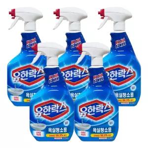 유한락스 욕실청소용 900ml 5개 / 화장실청소 세정제 세제