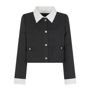 [케네스레이디](대전신세계)[BYLYNN] 키토 배색 카라 자켓 EWJKOC0100