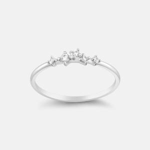 [롯데백화점]메트로시티 스타노떼 14K 화이트 반지 A223DR3050W4A