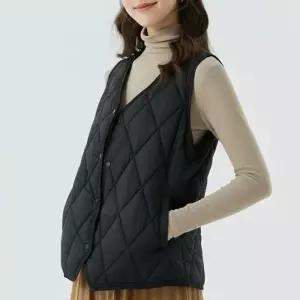 [라일리여성의류] Rly 데일리 라운드 퀼팅 WS-JP23 조끼 가을아