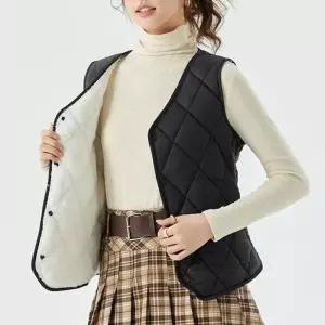 [라일리여성의류] Rly 웜 패션조끼 조끼 퀼팅 여자조끼 여성 소프트