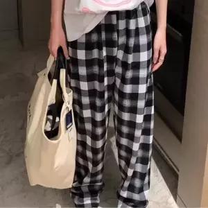 [라일리여성의류] Rly bns 와이드핏 방한 겨울 일자 기모 팬츠 바지