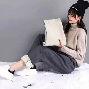 [라일리여성의류] Rly 보온 코디 고무줄바지 편한기모바지 통바지 후드