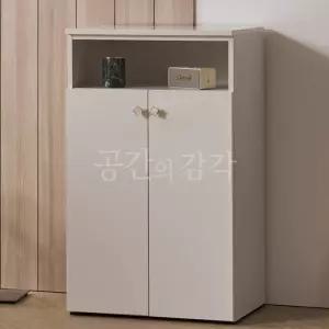 상부 선반 신발장 소형 600X990 낮은 수납장 E0등급 화이트 국내제작