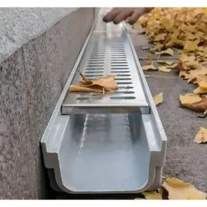 정원 마당 측랑 덮개 배수로 하수관 U자형 우수 흄관 11x6x60cm 행 리스 B