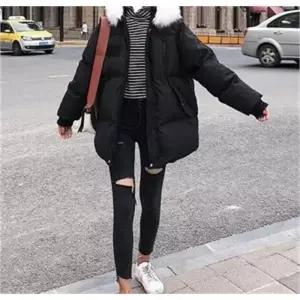 [무슈봉] 데일리 루즈핏 웰론 하프패딩 2col