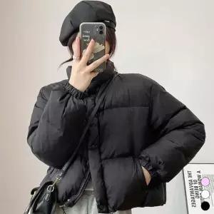 [에스이엔몰] 겨울 아우터 루즈핏 숏 패딩 크롭 점퍼