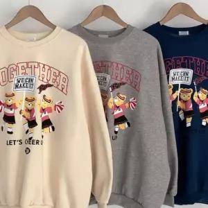 치어리더 기모 오버 맨투맨 312O827S 빅사이즈 여성의류