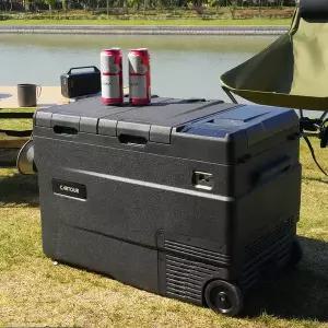 [카투어][가방증정]카투어 WD45 이동식 휴대용 가정용 차량 캠핑 바퀴있는 냉장고 45리터 엘지 콤프