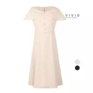 비비드시크릿가너 여성 리본장식 여름 케이프 정장 원피스 646892