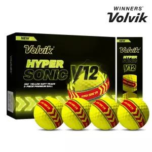 볼빅 골프공 하이퍼 소닉 V12 라이트닝 옐로우 360 고반발 컬러볼 3피스