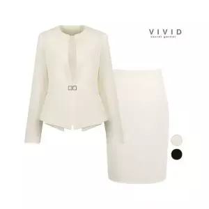 비비드시크릿가너 VIVID SET 여성 여름 노카라 정장자켓+스커트 세트 645268