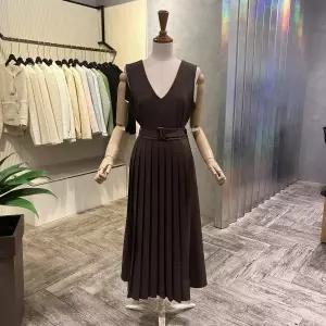 [대구백화점] [ab.f.z]슬리브리스 V넥 플리츠 원피스(AOA5HO321)