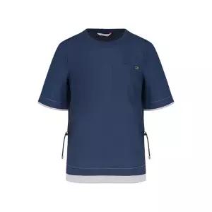 [크로커다일레이디]크로커다일레이디 레이어드 이중단 포켓 반팔티_CLEMTS501