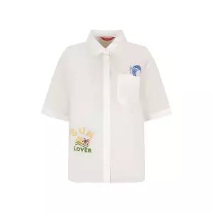 [크로커다일레이디]크로커다일레이디 해양프린트 블라우스_CLEMBL209