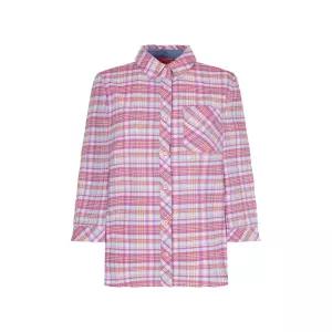 [크로커다일레이디]크로커다일레이디 핑크 체크패턴 블라우스_CLEMBL204