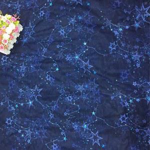 레이스 원단 멀티 컬러 자수 스타 거즈 바느질 드레스 무대 배경