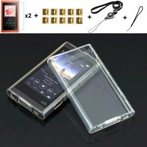 소프트 필름 및 스트랩이 포함된 Walkman NW A50 A55 A56 A57 A55HN A56HN A57HN 용 소프트 클리어 TPU 보호 케이스 커버