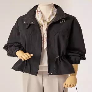 [커스텀에이블]하이넥 스트링 숏 점퍼_T2602JP001A