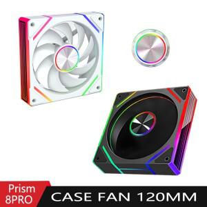 프리즘 8Pro ARGB 4핀 PWM 12V 저소음 쿨링 팬 PC 케이스 에어플로우 팬 120mm