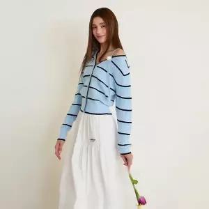 [에고이스트]로즈원숄더스트라이프니트가디건/ES2OKG51_BP_BP