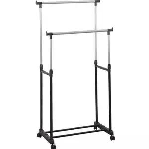 스탠드 행거 다용도 바퀴형 자립형 이동식 행거 철제 수납 옷걸이 정리대 방문 의류
