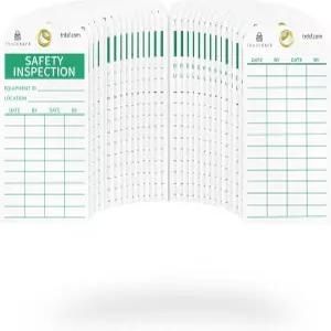 사고 예방을 위한 TRADESSAFE 안전 점검 태그 - 30개의 지퍼 타이 내구성이 뛰어난 3 200만 비닐 비계