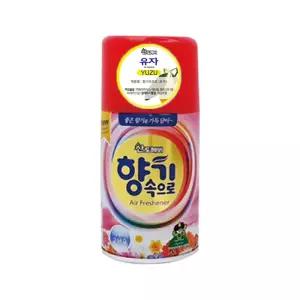 산도깨비 향기속으로 유자향 290ml 자동 분사기 실내 리필 방향제