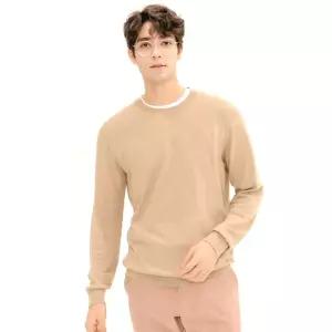 소재 남자니트 고급 티셔츠 캐시미어 부드러운 라운드 촉감 긴팔