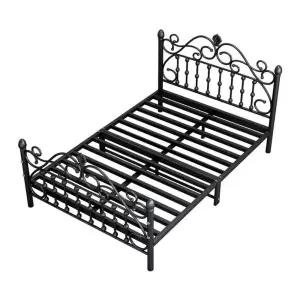 북유럽 철제 엔틱 싱글 깔판 인테리어 침대 프레임