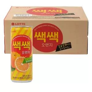 롯데칠성음료 쌕쌕 오렌지 240ml 30개~