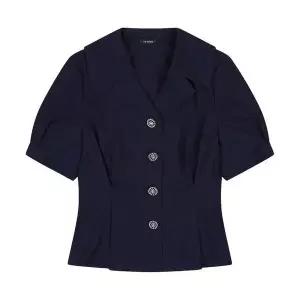 [미센스] 카라디자인 버튼 블라우스_MB44BLP103Z