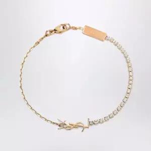 [생로랑] 카산드라 라인스톤 팔찌 골드 153401431