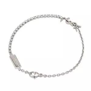 [생로랑] 메탈 라인스톤 오피움 참 브레이슬릿 팔라듐 712345 153401432