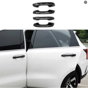 기아 쏘렌토 MQ4 2026 카본 파이버 크롬 자동차 도어 핸들 볼 커버 트림 스티커 액세서리