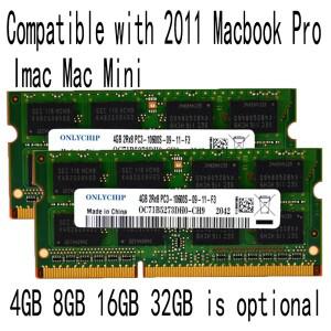 2011 Apple Mac mini IMAC macbook pro 메모리 ram A1311 A1278 A1347 8GB 4GB 16GB DDR3 1333과 호환 가능