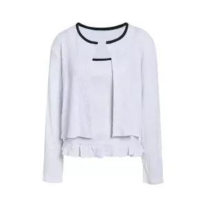 [JJ지고트](신세계 사우스시티)플라워 펀칭 프릴 나시 가디건 세트 GS4N0CD411