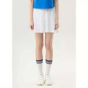 [르꼬끄](강남점)[정상가 109,000원][40% OFF] 여성 플리츠 변형 스커트(레깅스내장) WHT / QQ122TSK31