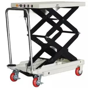 이동식 전동 테이블 베드테이블 탁자 조절 리프트 수동 150kg