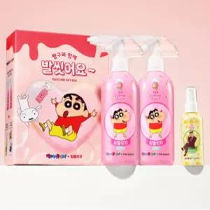 온더바디 발을씻자 코튼 풋샴푸 385ml 짱구에디션 기획 피치2개+데오미스트