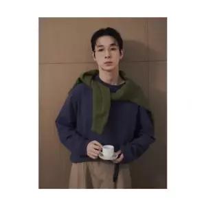 에잇세컨즈 8SECONDS 캐주얼코튼 가먼트다잉 긴소매티 블루 456241MC1P 255693