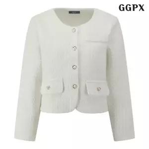 베이직 페이크 포켓 트위드 자켓 (GQAJK004D)