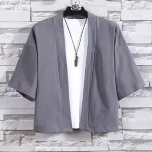 하오리 무대 여름 자켓 사무라이 하카마 의상 카디건 옷 남성 일본 기모노