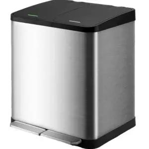 프리미엄 대용량 스타일 C 16L 이중 내부통 쓰레기통 스텐 분리수거함 공원 펜션