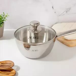 아우로 304 스테인리스 냄비 AR-0929 나노맥스 편수냄비 18cm가스랜지 인덕션 사용가능