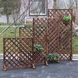 정원 나무 파티션 격자무늬 사선 울타리 중간 공간분리 실외 화단 마당 원룸